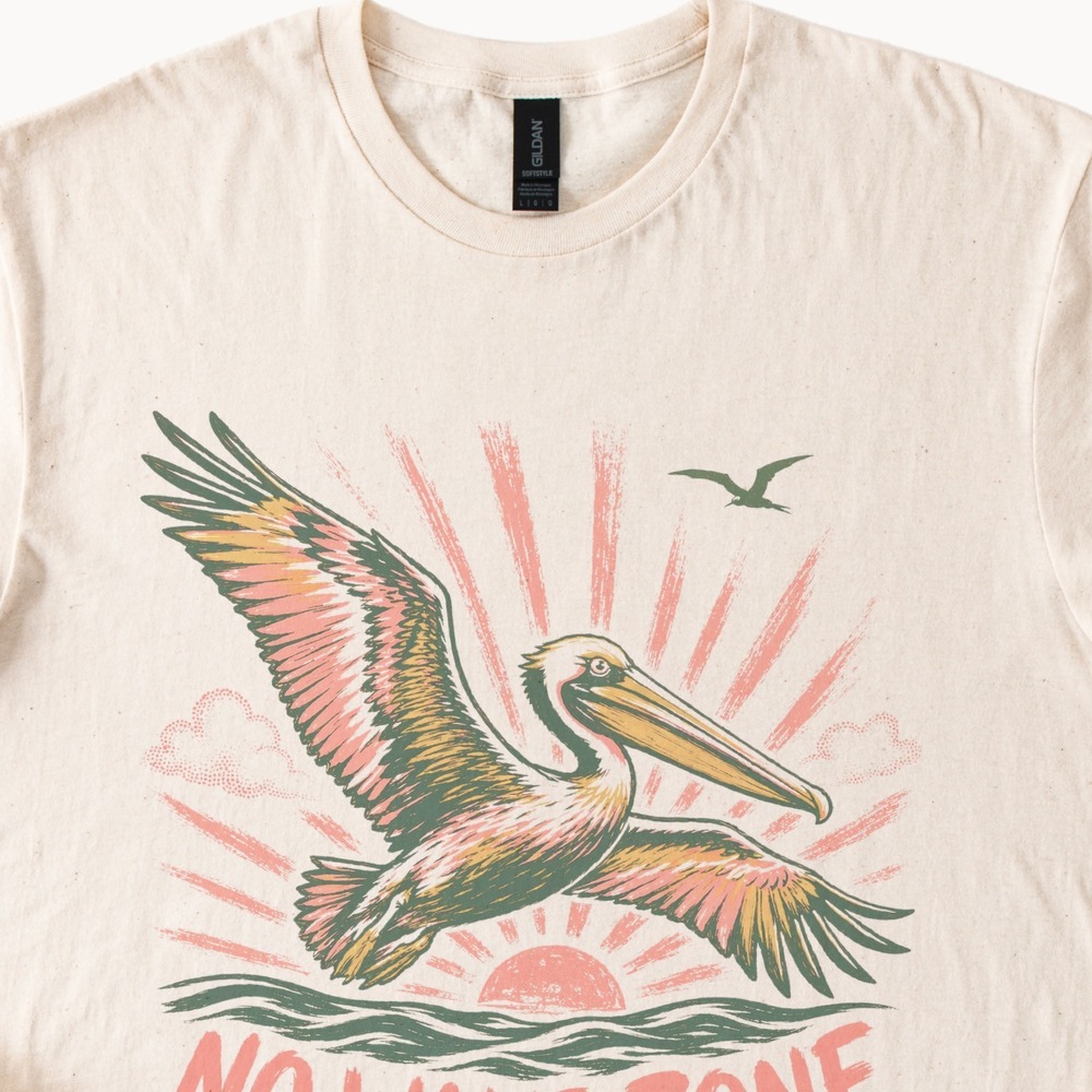 No Wake Zone Vintage Style Boho Tee